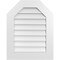 Ekena Millwork Octagonal Top Surface Mount PVC Gable Vent w/ 3-1/2"W x 1"P Standard Frame, 22"W x 28"H GVPOT22X2801SN - alternate 1